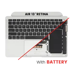 Top Case Assembly With Battery And Keyboard For MacBook Air 13" A2337 (2020)  (Silver) (US Keyboard)