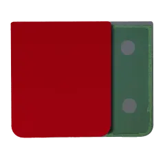 Bottom Back Cover Glass For Samsung Galaxy Z Flip 4 (Service Pack) (Red)