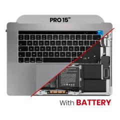 Top Case Assembly (With Battery And Keyboard) For MacBook Pro 15"  A1990 (2018-2019) (Space Gray) (UK English)