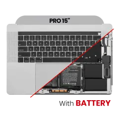 Top Case Assembly (With Battery And Keyboard) For MacBook Pro 15"  A1990 (2018-2019) (Space Gray) (US English)