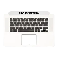 Top Case With Keyboard And Microphone For MacBook Pro 15" A1398 (2013-2014) (US English) (Used OEM Pull: Grade New)