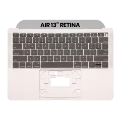 Top Case With Keyboard For MacBook Air 13" A1932 (2018 / 2019) (US English) (Used OEM Pull: New) (Space Gray)