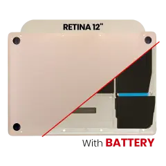 Bottom Case With Battery (A1705) For MacBook  12" A1534 (2016-2017) (Gold)