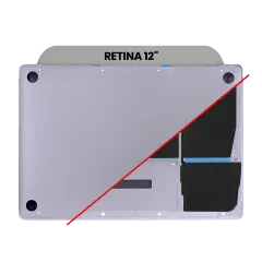 Bottom Case With Battery (A1527) For MacBook 12" A1534 (2015) (Space Gray)