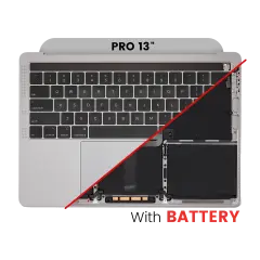 Top Case Assembly (With Battery And Keyboard) For MacBook Pro 13" A2159 (2019) (US English) (Used OEM Pull: Grade B/C) (Space Gray)