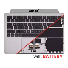 Top Case with Battery and Keyboard For MacBook Air 13" A2681 (2022) (US Keyboard) (Space Gray)