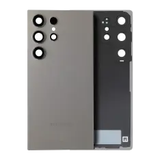 Back Cover Glass With Camera Lens For Samsung Galaxy S25 Ultra 5G (Service Pack) (Titanium Gray)
