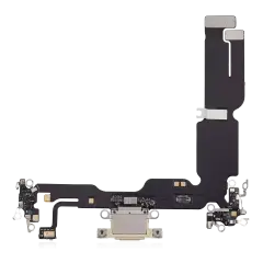 Charging Port Flex Cable For iPhone 15 Plus (Aftermarket Plus) (Yellow)