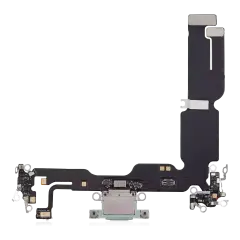 Charging Port Flex Cable For iPhone 15 Plus (Aftermarket Plus) (Green)