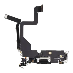 Charging Port Flex Cable For iPhone 14 Pro (Used OEM Pull) (Space Black)