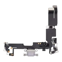 Charging Port Flex Cable For iPhone 14 Plus (Used OEM Pull) (Purple)