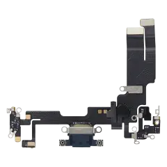 Charging Port Flex Cable For iPhone 14 (Used OEM Pull) (Midnight)