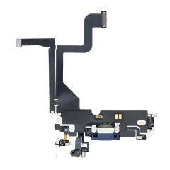 Charging Port Flex Cable For iPhone 13 Pro (Premium) (Sierra Blue)