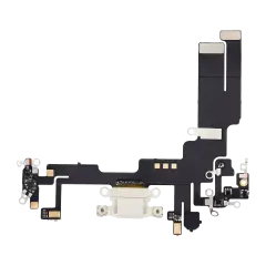 Charging Port Flex Cable For iPhone 14 (Aftermarket Plus) (Starlight)