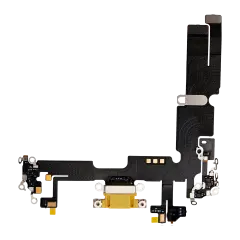 Charging Port Flex Cable For iPhone 14 Plus (Premium) (Yellow)
