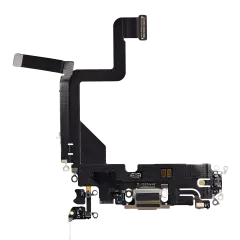Charging Port Flex Cable For iPhone 14 Pro (Aftermarket Plus) (Gold)