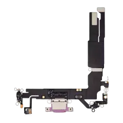 Charging Port Flex Cable For iPhone 16 (Premium) (Pink)