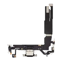 Charging Port Flex Cable For iPhone 16 (Premium) (Black)
