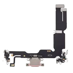 Charging Port Flex Cable For iPhone 15 Plus (Aftermarket Plus) (Pink)