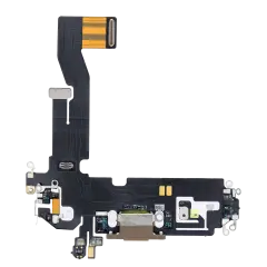 Charging Port Flex Cable For iPhone 12 Pro (Used OEM Pull) (Gold)