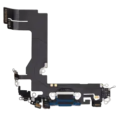 Charging Port Flex Cable For iPhone 13 Mini (Used OEM Pull) (Blue)