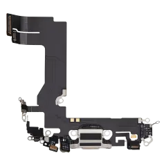 Charging Port Flex Cable For iPhone 13 Mini (Used OEM Pull) (Starlight)