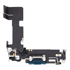 Charging Port Flex Cable For iPhone 13 (Used OEM Pull) (Blue)
