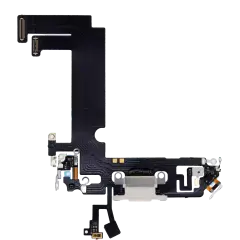 Charging Port Flex Cable For iPhone 12 Mini (Used OEM Pull) (White)