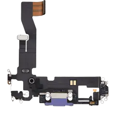 Charging Port Flex Cable For iPhone 12 (Used OEM Pull) (Purple)