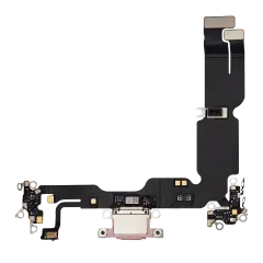 Charging Port Flex Cable For iPhone 15 Plus (Premium) (Pink)