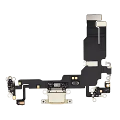 Charging Port Flex Cable For iPhone 15 (Premium) (Yellow)