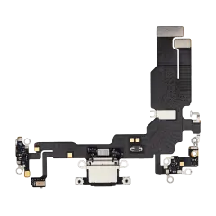 Charging Port Flex Cable For iPhone 15 (Premium) (Black)