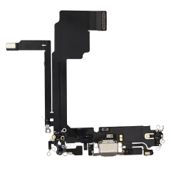 Charging Port Flex Cable For iPhone 15 Pro Max (Premium) (Natural Titanium)