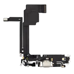 Charging Port Flex Cable For iPhone 15 Pro Max (Premium) (White Titanium)