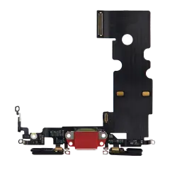 Charging Port Flex Cable For iPhone SE (2020) (Used OEM Pull) (Red)