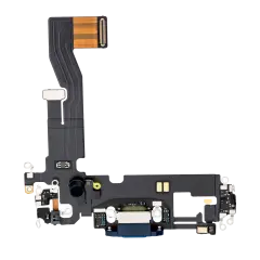 Charging Port Flex Cable For iPhone 12 Pro (Used OEM Pull) (Pacific Blue)