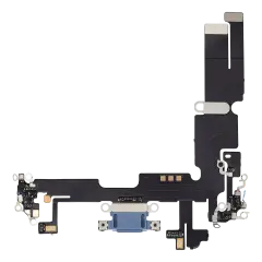 Charging Port Flex Cable For iPhone 14 Plus (Aftermarket Plus) (Blue)