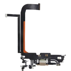 Charging Port Flex Cable For iPhone 13 Pro Max (Aftermarket Plus) (Gold)