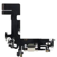 Charging Port Flex Cable For iPhone 13 (Aftermarket Plus) (Starlight)