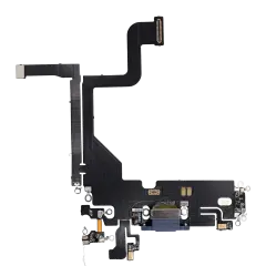 Charging Port Flex Cable For iPhone 13 Pro (Aftermarket Plus) (Sierra Blue)
