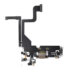 Charging Port Flex Cable For iPhone 13 Pro (Aftermarket Plus) (Gold)