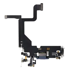 Charging Port Flex Cable For iPhone 13 Pro (Used OEM Pull) (Sierra Blue)