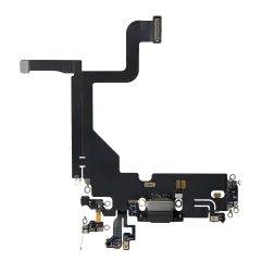 Charging Port Flex Cable For iPhone 13 Pro (Used OEM Pull) (Graphite)