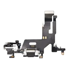 Charging Port Flex Cable For iPhone 11 (Used OEM Pull) (Black)
