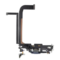 Charging Port Flex Cable For iPhone 13 Pro Max (Used OEM Pull) (Sierra Blue)