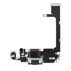 Charging Port Flex Cable With Board For iPhone 11 Pro (Used OEM Pull) (Midnight Green)