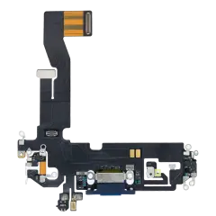 Charging Port Flex Cable For iPhone 12 / 12 Pro (Aftermarket Plus) (Pacific Blue)