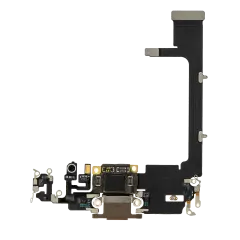 Charging Port Flex Cable With Board For iPhone 11 Pro (Aftermarket Plus) (Gold)