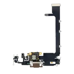 Charging Port Flex Cable With Board For iPhone 11 Pro Max (Aftermarket Plus) (Gold)