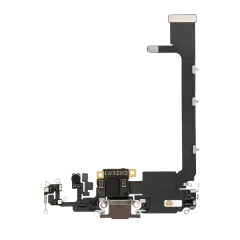 Charging Port Flex Cable With Board For iPhone 11 Pro Max (Premium) (Gold)